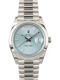 Rolex Platinum President 228206 Ice Blue Dial WE01819