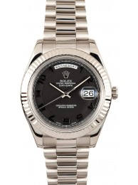 Rolex President Day Date II 218239 Black Dial WE02600