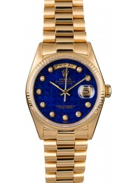 Rolex Presidential 18038 Blue Lapis Pyramid Diamond Dial WE01207