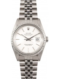 Rolex Stainless Datejust 16030 Tapestry Dial WE01396