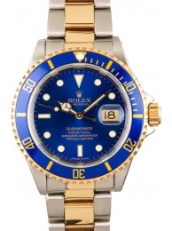 Rolex Submariner 16613 Two Tone Men's Diving Watch WE00479