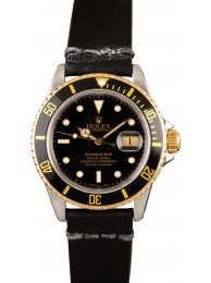 Rolex Submariner 16803 Leather Strap WE00251