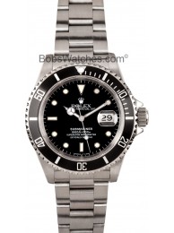 Rolex Submariner Black Dial Steel Oyster Bracelet Mens Watch 16610BKSO WE02120