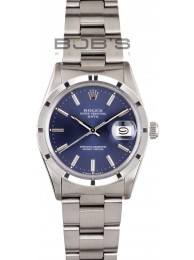 Top Rolex Date Stainless Steel Blue Dial 15010 WE01875
