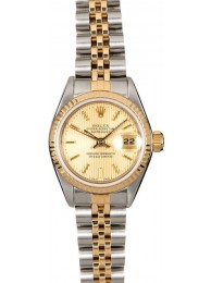 Women's Rolex Datejust 69173 Champagne Tapestry Dial WE01023